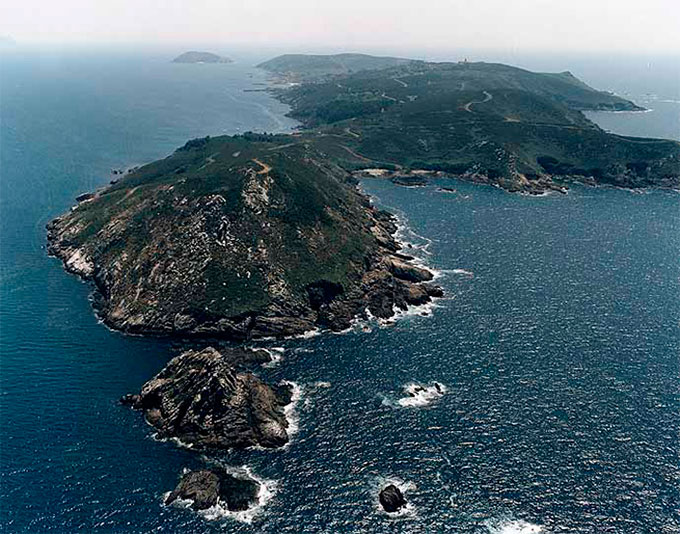 Archipiélago de Ons desde el N Archipiélago de Ons desde el N