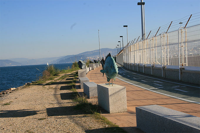 Paseo de los peces. Escollera de Bouzas Paseo de los peces. Escollera de Bouzas