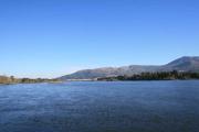 Río Miño. Al fondo Vilanova de Cerveira