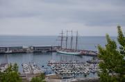 Getaria y el Juan Sebastián Elcano