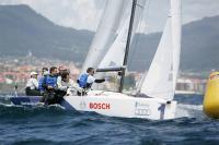 El Bluesock Hostels-Sailway acaricia el podio en el europeo de J70