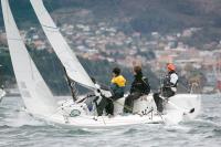 La alerta naranja vuelve a dejar en puerto a la flota de los monotipos de la Clase J70