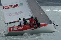 Par y Fonestar se reparten  las victorias en la inaugural del trofeo Lacre para el J80 santanderino.