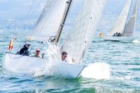 Última sesión de entrenamientos la flota 6mR en Sanxenxo