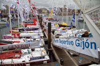 Armel Le Cléac'h gana con Brit Air la primera etapa de la Solitaire du Figaro 2010 , entre Le Havre y Gijón,