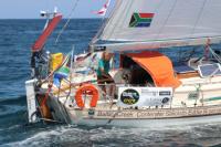 Kirsten Neuschafer, ganadora de la Golden Globe Race regresa en Gijón, un año después del Prólogo Asturiano.