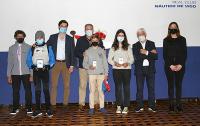Bruno Iglesias, del CND Riveira, y Emma Chamorro, del Marítimo de Canido, vencedores del VIII Trofeo Aceites Abril de Optimist
