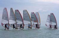 Comienza el espectáculo de la Master Golden Series, vela de windsurf, en la Marina Real de Valencia