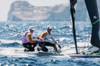 Diego Botín y Florian Trittel, líderes de 49er en París 2024  