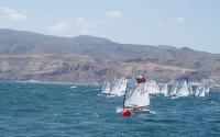 El gaditano Antonio Coronilla, imbatido, y la onubense Marta Garrido, nuevos campeones de Andalucia de Optimist   