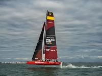 El GC32 de Foiling Base Cádiz aspira al récord en el LIX Ascenso del Guadalquivir