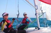 Elia Borrego y Nora Brugman, del RCN Valencia,  terceras absolutas en el Trofeo Illes Balears de 470