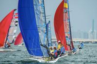 Iker/Tara (Movistar) Nacra 17 y Cornudella/López 470 F (CSD-RFEV) disputarán la Medal Race en Miami