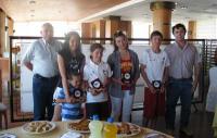 Jesús Fernández, Carmen Martínez, Sefora Santos y Alejandra Vicens  ganan la REGATA PRIMAVERA  de Optimist por Equipos