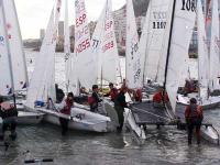Juan Calvo, del RCN Denia, campeón de la Copa de España de la clase Europa, celebrada en el RCR Alicante, en Absoluto y Juvenil