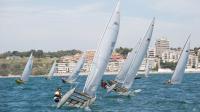 Juan Luis Paez, intratable, llega imbatido a la jornada final del Campeonato de España de Patín a Vela que se disputa en la bahía de Cádiz