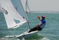 Los gaditanos Javier Blanco, Luis Miguel Pérez y Juan Coronilla, son los nuevos campeones autonómicos de Laser