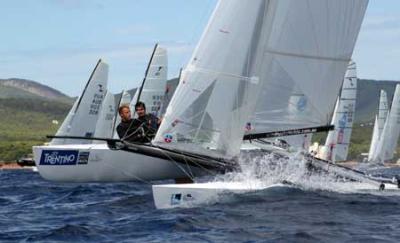 Los griegos Mauros y Tagaropoulos, primeros líderes del Mundial de Tornado en Santa Eulalia (Ibiza) Los griegos Mauros y Tagaropoulos, primeros líderes del Mundial de Tornado en Santa Eulalia (Ibiza)