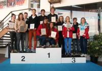 Lucas Rual - Emile Amoros y Carla Munté - Marta Munté campeones de la Velanium Trophy de 29er,