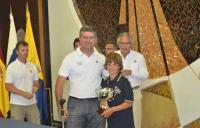 Luis Cabrera, del RC Náutico de Gran Canaria, campeón de Canarias de Optimist