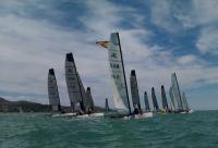 Michael Ten, y Juan Antonio Llabrés y Ana Tomás, ganaron la Cut Fast de catamaranes del CV Benicassim