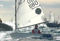 Mon Cañellas, Silvia Mas y  Joan Cardona, podio del III Trofeo Ciudad de Torrevieja de optimist