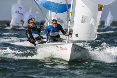 Onán Barreiros y Juan Curbelo, medalla de bronce en la Copa del Mundo de Miami en la clase 470 Onán Barreiros y Juan Curbelo, medalla de bronce en la Copa del Mundo de Miami en la clase 470