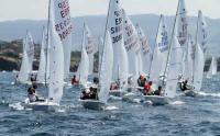 Rayco Tabares y Gonzalo Morales, todo un recital en el agua en la 1ª jornada del nacional de snipe