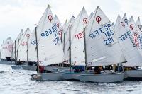 Real Club El Candado. Más de 100 regatistas en la Copa provincial de Optimist, ILCA 4 e ILCA 6, con la falta de viento como protagonista
