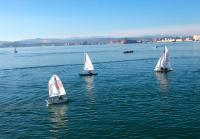 Una vez más, la flota Snipe santanderina no pudo navegar por falta de viento.
