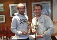 Víctor Pérez y Cristian Sánchez, del Club Deportivo Canal de Isabel II, 3º clasificados del Open Nacional de Francia de Snipe.